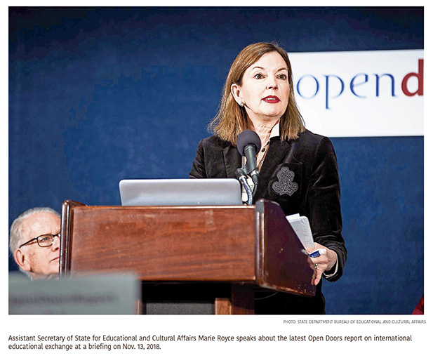 Marie Royce Promotes Power of Educational Exchange to Further America’s Interests Marie Royce Promotes Power of Educational Exchange to Further America’s Interests